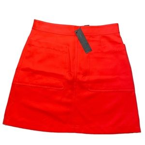 Marc by Marc Jacobs orange mini skirt Esther Oxford lava orange NWT 12